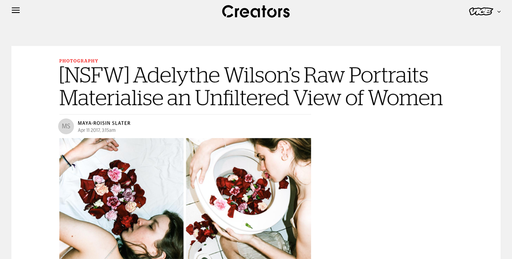Vice Creators Interview of Adelythe Wilson